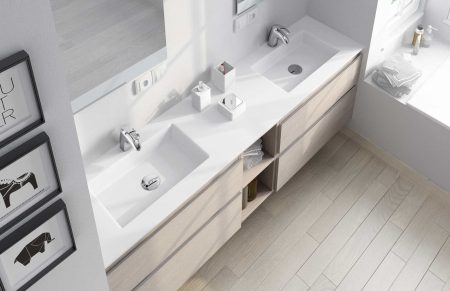 ¿Lavabo sobre encimera o Encimera integrada? - Avila Dos